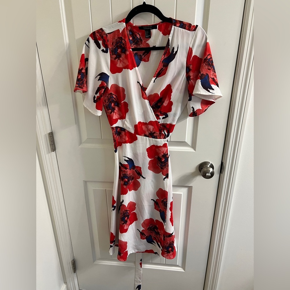 Elegant Floral Wrap Dress